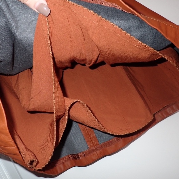 ✨Brand New✨ without tags Maeve by Anthropology Faux-Leather A-Line Mini Skirt - Picture 3 of 13